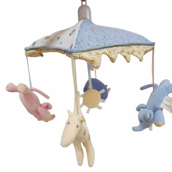 Vintage Carters Plush Sun Zoo Animals Mobile 2000 - Picture 1 of 9